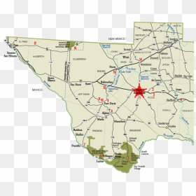 Fort2011map Of Regional Attractions - Sierra Madera Astrobleme Texas Map, HD Png Download - texas map png