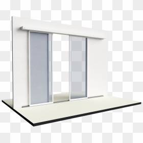 This Door Has A Certain Shape, A Width, A Length, A - Automatic Door 3d Model, HD Png Download - glass door png