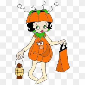 Betty Boop Halloween Clipart Free To Use - Illustration, HD Png Download - betty boop png
