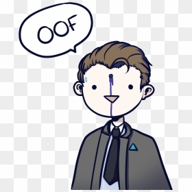 Detroit Become Human Connor Drawing, HD Png Download - oof png