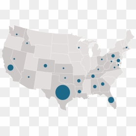 Map Of Uteach Programs - Farms In The Us 2019, HD Png Download - texas map png