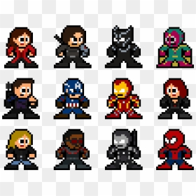 Bit Pixelated Pop - Civil War 8 Bit, HD Png Download - civil war png