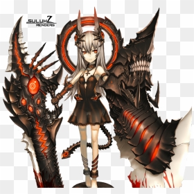 Badass Demon Girl, HD Png Download - badass png