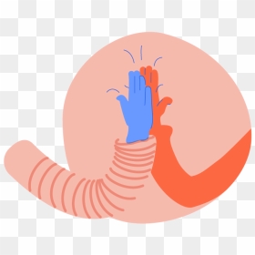 High-five - Illustration, HD Png Download - high five png
