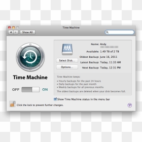 Mac Os X Time Machine, HD Png Download - time machine png