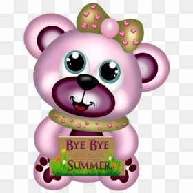 Csd Bye Bye Summerbear 02 - Cartoon, HD Png Download - bye png