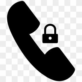 Locked Calls Interface Phone Symbol - Llamada Bloqueada, HD Png Download - phone symbol png