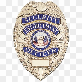 Silver Security Enforcement Officer Badge, HD Png Download - security guard png