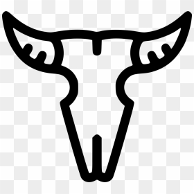 Transparent Bull Skull Png - Png Cow Skull Drawing, Png Download - cow skull png