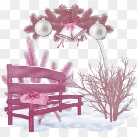 Cluster Christmas In Pink - Frame Png Winter, Transparent Png - christmas .png