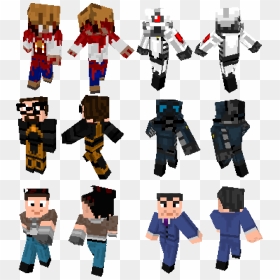 Minecraft Half-life 2 Product Toy Robot - Combine Half Life Minecraft Skin, HD Png Download - minecraft skins png