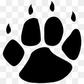 Grizzly Bear Paw Print Clipart - Wolf Paw Print Png, Transparent Png - bear paw png