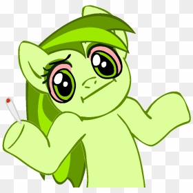 , Weed Pony Shrug ) - Pony Shrug Template (945x945), - My Little Pony Meme Png, Transparent Png - shrug emoji png