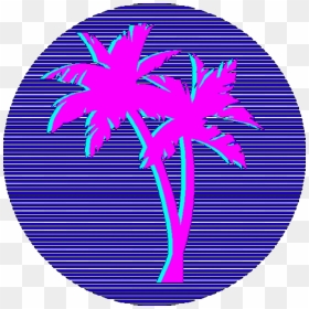 ##vaporware #vaporwave #aesthetic #palmeras - Vaporwave Palm Tree Png, Transparent Png - palmeras png