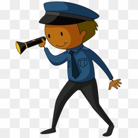 Safety Illustration Take The - Guardia De Seguridad Animado, HD Png Download - security guard png