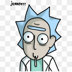 Rick"s Drool By Jerremyy - Rick And Morty Ricks Face, HD Png Download - drool png