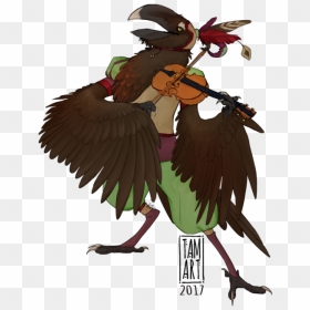 How To Draw Bird Wings - D&d Kenku Bard, HD Png Download - bard png