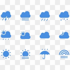 12 Weather Icons - Transparent Weather Icon Hd, HD Png Download - weather icons png