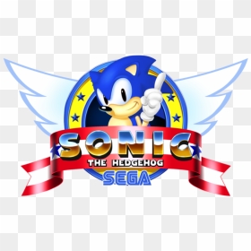 Sonic The Hedgehog - Sonic The Hedgehog Sega Logo, HD Png Download - sega genesis logo png