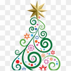 Bsc Christmas Bazaar - Tree Christmas Clip Art, HD Png Download - modern christmas tree png