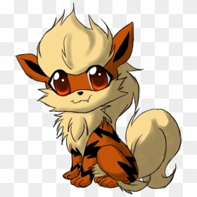 Growlithe Drawing Adorable - Cute Growlithe Drawings Easy, HD Png Download - growlithe png