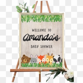 Woodland Welcome Sign - Welcome Sign Baby Shower Elephant, HD Png Download - welcome sign png