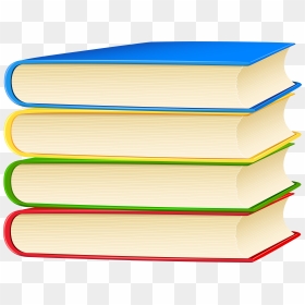 Books Png Clip Art Image Png Download - Yellow Green Red Blue Book, Transparent Png - books on shelf png
