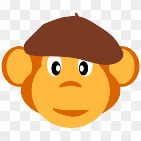 Monkey With Beret Clip Arts - Macaco De Boina, HD Png Download - beret png