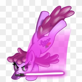 Mace Windu Fluttershy Pink Violet Purple Mammal Flower - Lightsaber, HD Png Download - mace windu png