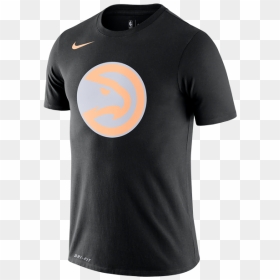Nike Nba Atlanta Hawks Logo Dry Tee - Chicago Bulls T Shirt, HD Png Download - atlanta hawks logo png