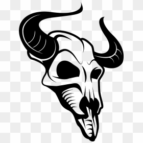 Animal Skull Clipart - Skull Animal Vector, HD Png Download - cow skull png