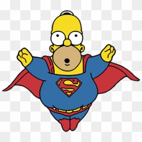 Homer Simpson Superman - Super Homer Simpson, HD Png Download - homer png