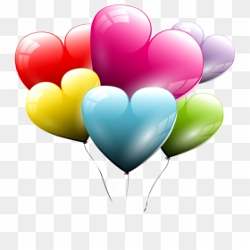 Transparent Baloon Clipart - One Heart Balloon, HD Png Download - vhv