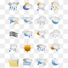 Yahoo Weather Icons Png - Free Png Weather Forecast, Transparent Png - weather icons png
