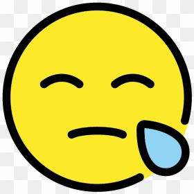 Sleepy Face Emoji Clipart - Smiley, HD Png Download - sleep emoji png