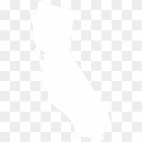 Black And White California Flag Svg Clip Arts - California Outline Png White, Transparent Png - california flag png