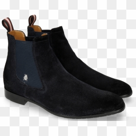 Ankle Boots Ryan 1 Suede Pattini Navy Shade Black Sherling - Booties, HD Png Download - shade png
