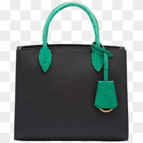 "prada Saffiano Leather And Crocodile Bag 4" - Tote Bag, HD Png Download - oof png