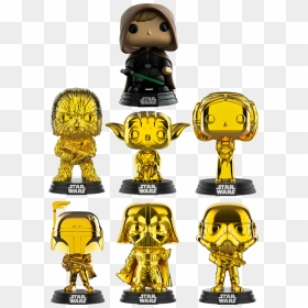 Funko Pop Star Wars Gold, HD Png Download - hooded figure png