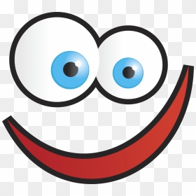 Free Funny Laughing Face Cartoon, Download Free Clip - Cartoon Face Clipart Png, Transparent Png - crazy eyes png