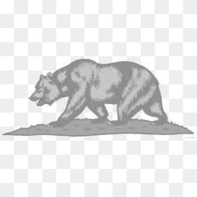 Flag Of California Clipart - California Bear And Star, HD Png Download - california flag png