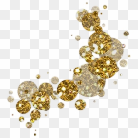 Gold Circle Painting Clip - Gold Diamonds Falling Png, Transparent Png - diamonds falling png