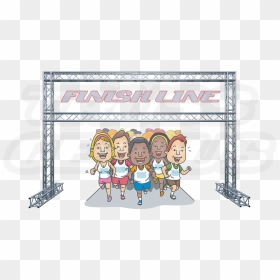 Marathon Finish Lines, Truss Finish Lines, Aluminum - Running To The Finish Line, HD Png Download - finish line png