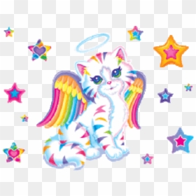 Lisafrank Sticker Angelbkitty Freetoedit - Lisa Frank Angel Kitty, HD Png Download - lisa frank png