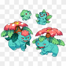 Bulbasaur, Ivysaur, Venusaur Y Mega Venusaur Pokemon - Pokemon Mega Venusaur Y, HD Png Download - ivysaur png