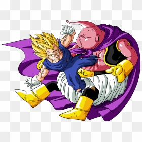 Vegeta Vs Majin Buu - Vegeta Vs Buu, HD Png Download - kid buu png