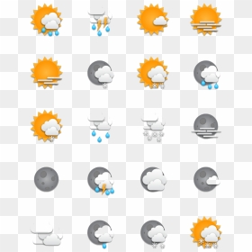 Download Weather Report Png Picture - Weather Forecast Weather Icons Png, Transparent Png - weather icons png