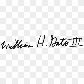 William Henry Gates Signature, HD Png Download - bill gates png