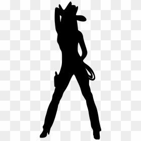 Sexy Cowgirls Silhouette, HD Png Download - stripper silhouette png