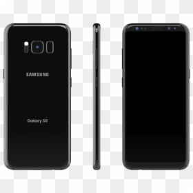 Black - Matte Black Transparent Iphone 7 Plus, HD Png Download - samsung galaxy s8 png